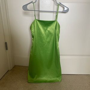 Lime green dress